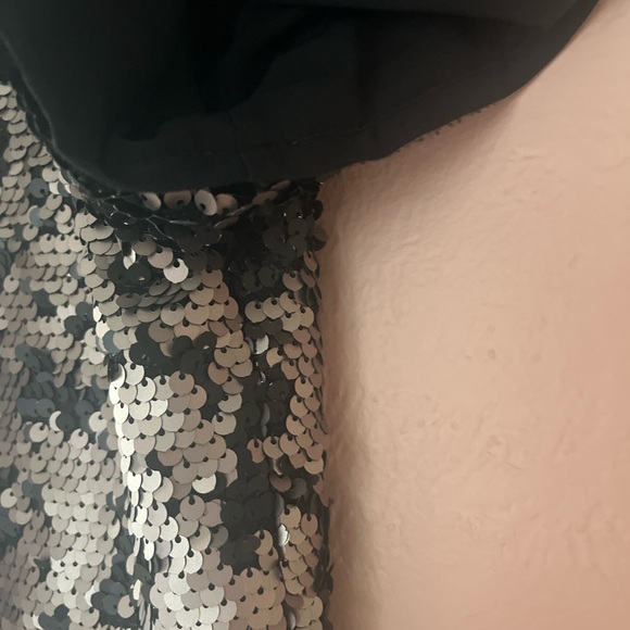 1. State Black and Gray Sequined Shift Mini
Party Dress - Picture 4 of 8
